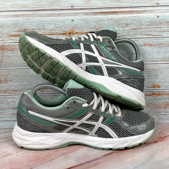 ASICS Gel-Contend 3 Women’s Running Shoe in Grey/Teal/White - Picture 6 of 10